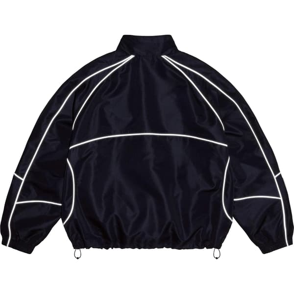 Supreme Reflective Piping Pullover - Navy (front)