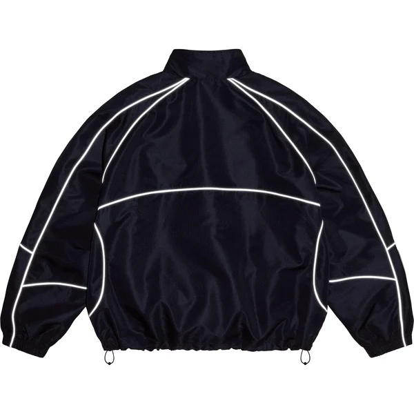 Supreme Reflective Piping Pullover - Navy (front)