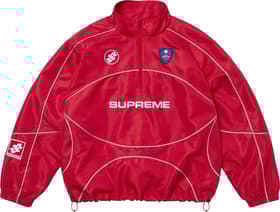 Supreme Reflective Piping Pullover Red