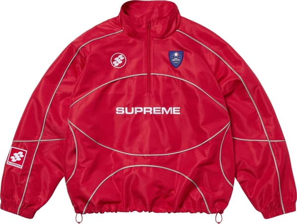 Supreme Reflective Piping Pullover - Red (front)