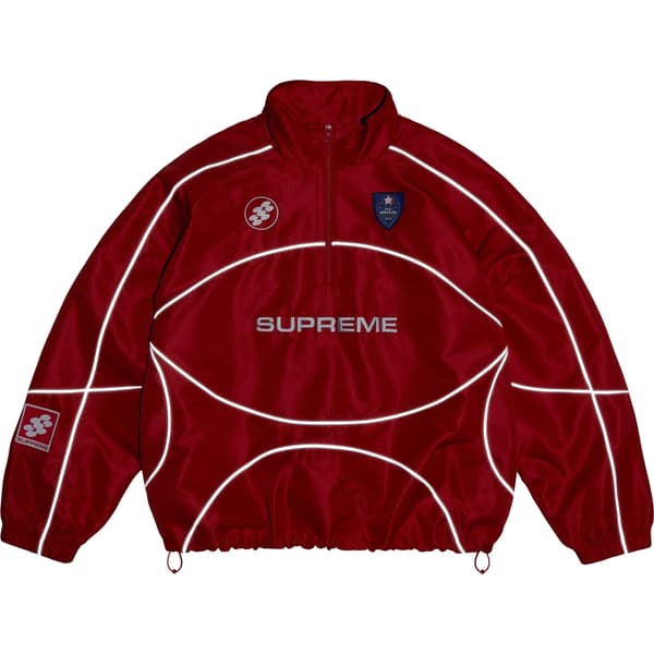 Supreme Reflective Piping Pullover - Red (front)