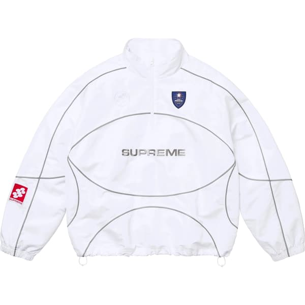 Supreme Reflective Piping Pullover - White (front)