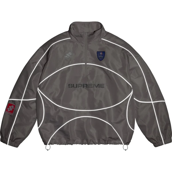 Supreme Reflective Piping Pullover - White (front)