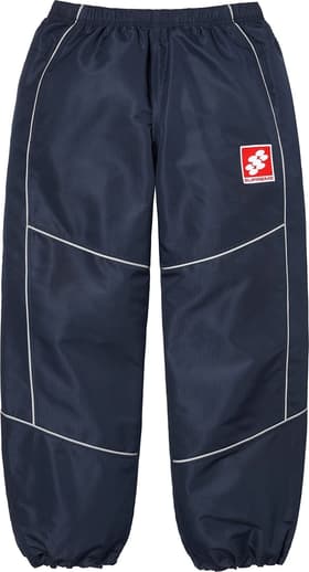 Supreme Reflective Piping Track Pant Navy