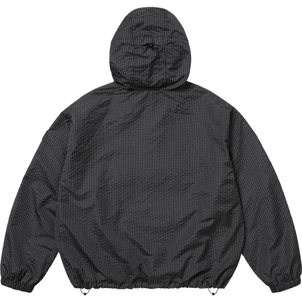 Supreme Reflective Ripstop Anorak - Black (front)