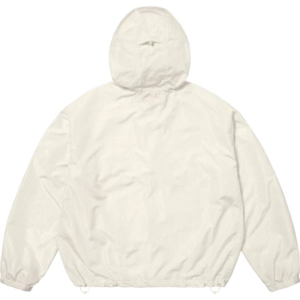 Supreme Reflective Ripstop Anorak - White (front)