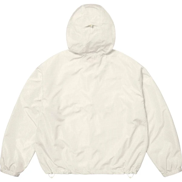 Supreme Reflective Ripstop Anorak - White (front)