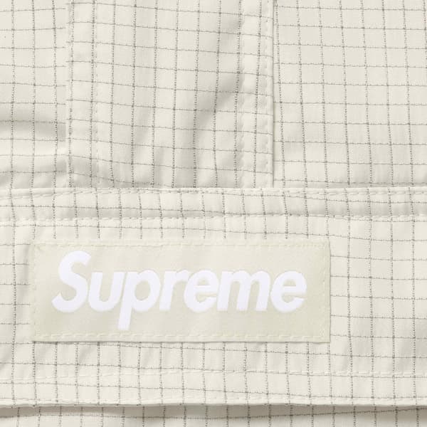 Supreme Reflective Ripstop Anorak - White (front)