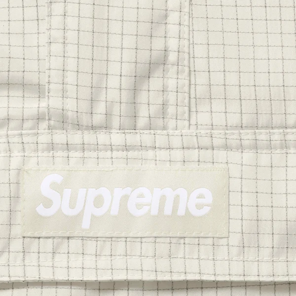 Supreme Reflective Ripstop Anorak - White (front)