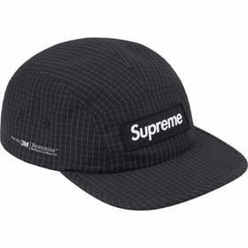 Supreme Reflective Ripstop Camp Cap Black