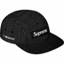 Supreme Reflective Ripstop Camp Cap - Black (front)