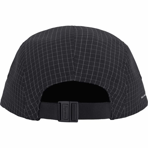 Supreme Reflective Ripstop Camp Cap - Black (front)