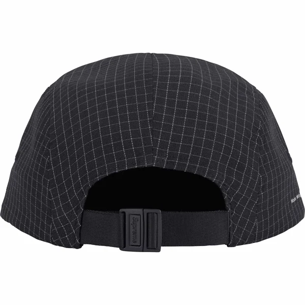 Supreme Reflective Ripstop Camp Cap - Black (front)