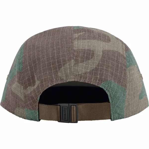 Supreme Reflective Ripstop Camp Cap - Woodland Camo (front)