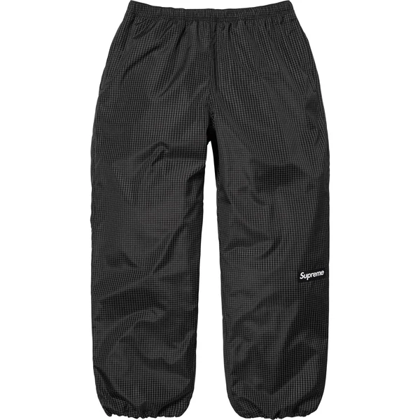 Supreme Reflective Ripstop Track Pant - Black (front)