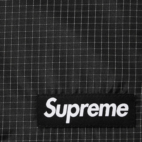 Supreme Reflective Ripstop Track Pant - Black (front)