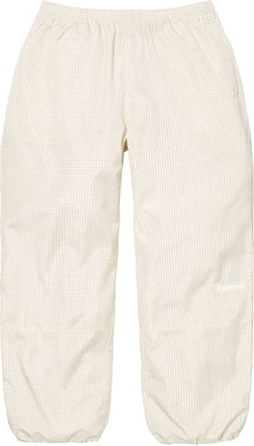 Supreme Reflective Ripstop Track Pant White
