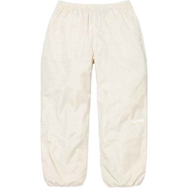 Supreme Reflective Ripstop Track Pant - White (front)