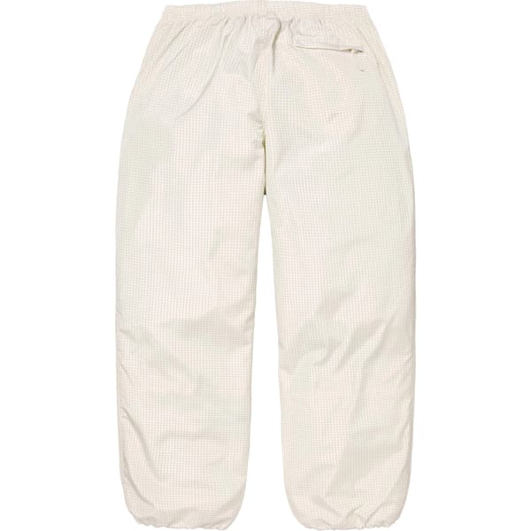 Supreme Reflective Ripstop Track Pant - White (front)