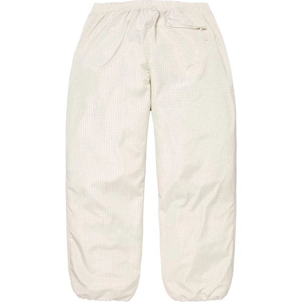 Supreme Reflective Ripstop Track Pant - White (front)