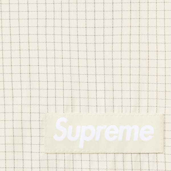 Supreme Reflective Ripstop Track Pant - White (front)