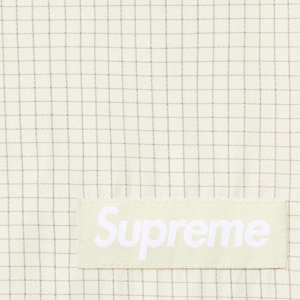 Supreme Reflective Ripstop Track Pant - White (front)
