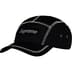 Supreme Reflective Stitch Camp Cap - Black (front)