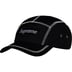 Supreme Reflective Stitch Camp Cap - Black (front)