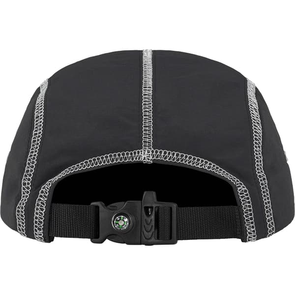 Supreme Reflective Stitch Camp Cap - Black (front)