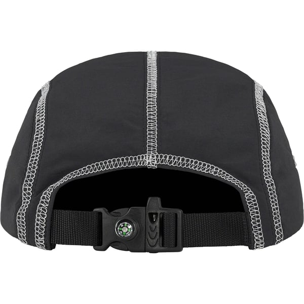 Supreme Reflective Stitch Camp Cap - Black (front)