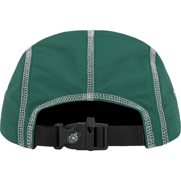 Supreme Reflective Stitch Camp Cap - Dark Green (front)