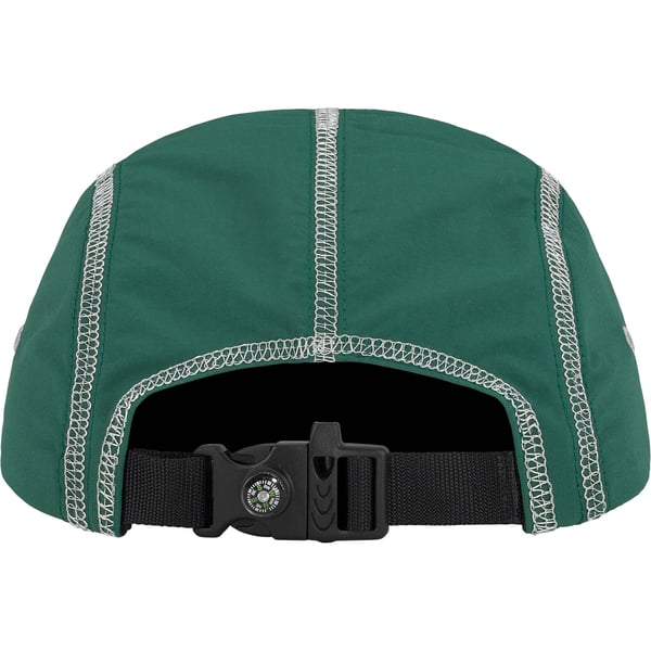 Supreme Reflective Stitch Camp Cap - Dark Green (front)