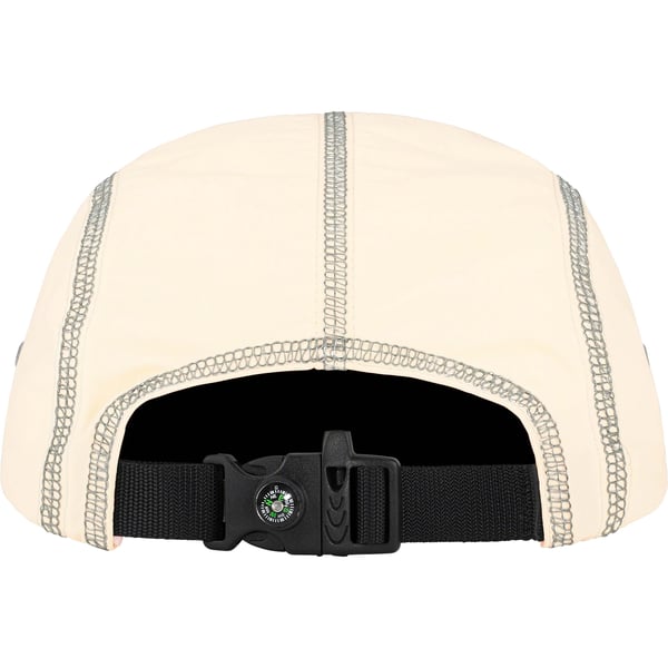 Supreme Reflective Stitch Camp Cap - Natural (front)