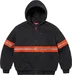 Supreme Reflective Stripe Hooded Work Jacket - Black (front)