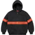 Supreme Reflective Stripe Hooded Work Jacket - Black (front)