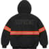 Supreme Reflective Stripe Hooded Work Jacket - Black (front)