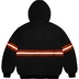 Supreme Reflective Stripe Hooded Work Jacket - Black (front)