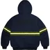 Supreme Reflective Stripe Hooded Work Jacket - Navy (front)