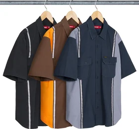 Supreme Reflective Stripe S/S Work Shirt