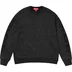 Supreme Reflective Sweater - Black (front)