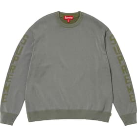 Supreme Reflective Sweater Olive