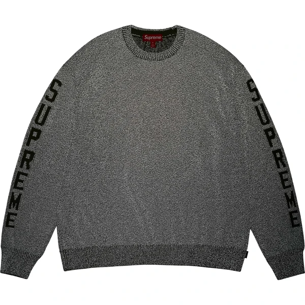 Supreme Reflective Sweater - Olive (front)