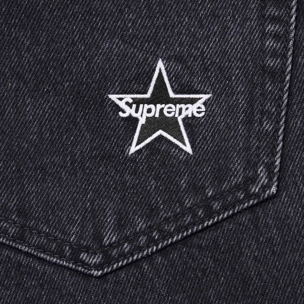 Supreme Regular Jean - Black (front)