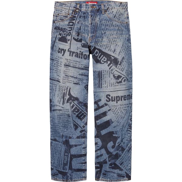 Supreme Regular Jean - Newspaper (front)