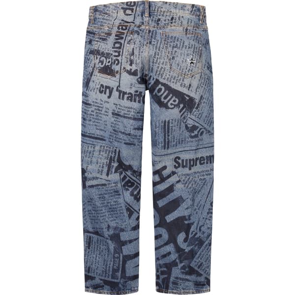 Supreme Regular Jean - Newspaper (front)