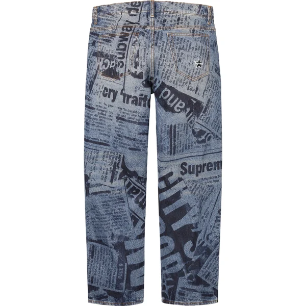 Supreme Regular Jean - Newspaper (front)