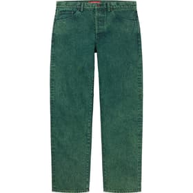 Supreme Regular Jean Overdyed Green