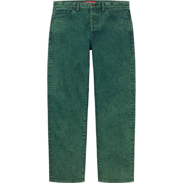 Supreme Regular Jean - Overdyed Green (front)
