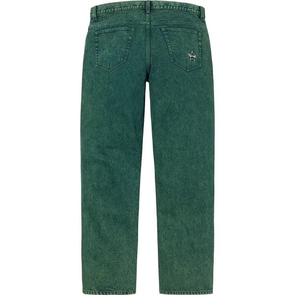 Supreme Regular Jean - Overdyed Green (front)