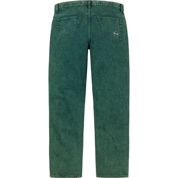 Supreme Regular Jean - Overdyed Green (front)